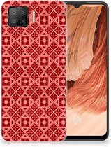 Protection Housse pour OPPO A73 4G Coque Téléphone Batik Rouge
