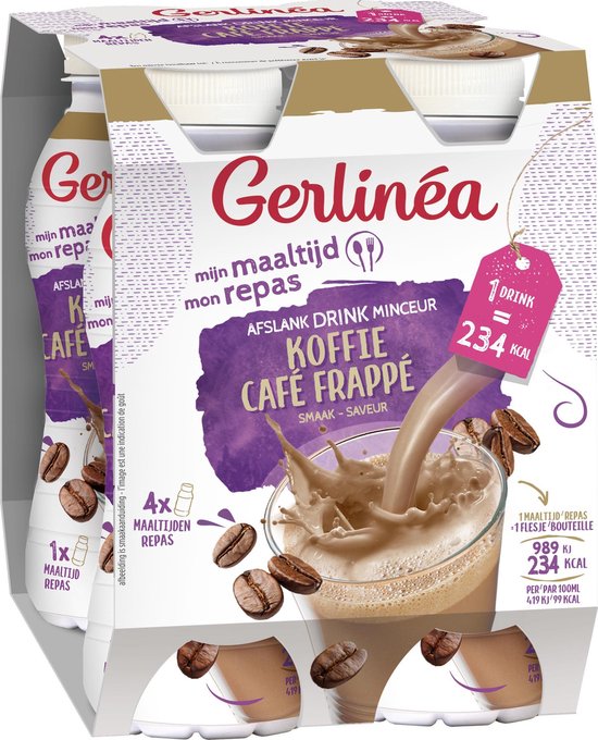 Gerlinea - Afslank - Drinkmaaltijd - Koffie - 4 x 236ml