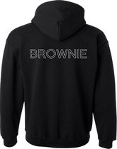 Blondie & Brownie Hoodie (Brownie - Maat 3XL) | BFF Koppel Sweater | Best Friends Forever