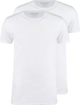 Garage 0221- Bio-Cotton Bodyfit 2-pack T-shirt ronde hals korte mouw wit 3XL 95% organisch katoen 5% elastan