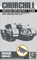 AFV-Club Churchill Mk.III T-144 double pin tracks (workable) + Ammo by Mig lijm