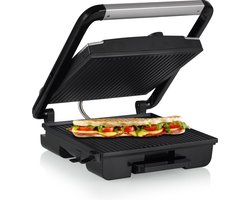 Princess Panini Grill Pro 112425 – Tosti apparaat - Contactgrill - Grill apparaat - Groot bakoppervlak 30x27 – Instelbare thermostaat