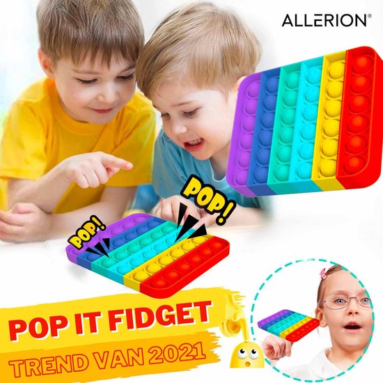 Allerion® Fidget Toy Pop-It - Set van 6 stuks - Allerion®