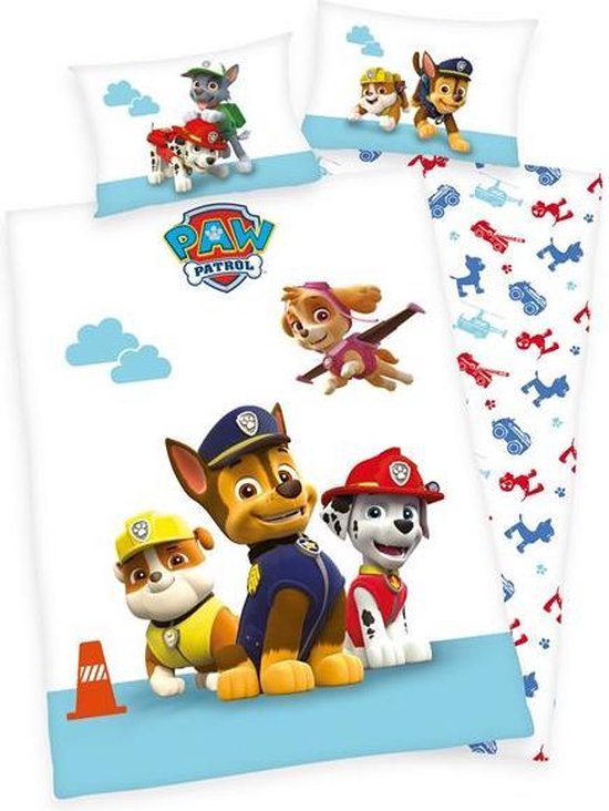 Paw Patrol Dekbedovertrek 100x135 Flanel Junior Ledikant | bol.com