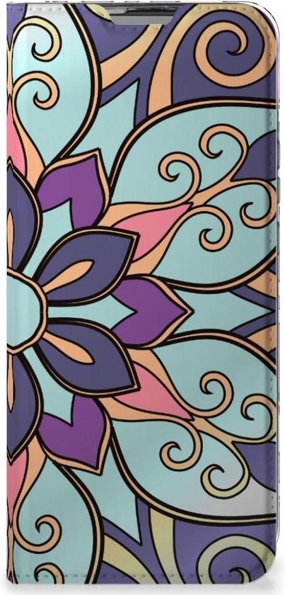 Coque Smartphone Motorola Moto G9 Power Bookcase Mobile Bloem Violette