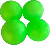 Sticky Balls - Glow in the Dark - Globbles - Groen - 4 stuks