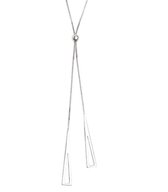 ketting-Zilver-2 driehoek hangers -ChoKer- Charme Bijoux