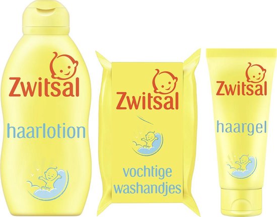 Zwitsal Baby - Washandjes + Haarlotion + Haargel - Combi Pack