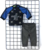 Set broek en blauw shirt ster 74/80