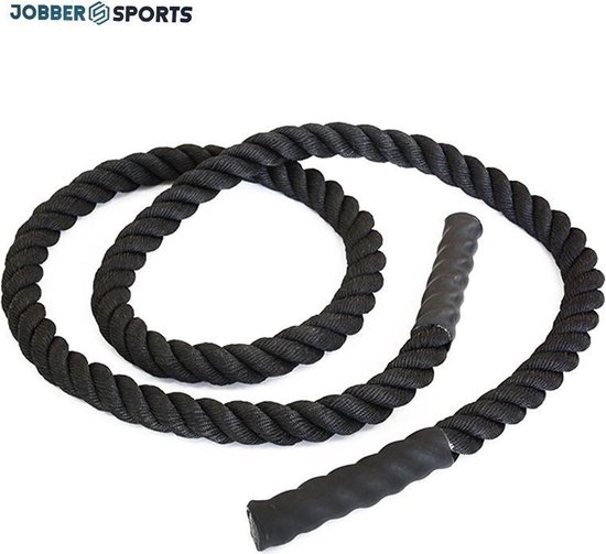 Jobber Sports Heavy Jump Rope Crossfit 4cm 2,5 kg Zwart bol
