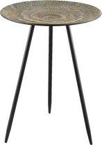 Vtw Living - Industriële Bijzettafel - Coffee Table - Metaal - Goud - 51 cm hoog
