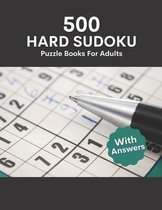 Hard Sudoku Puzzle Book for Adults with Answers