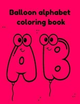 Balloon alphabet coloring book