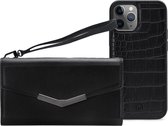iPhone 11 Pro Clutch Case hoesje - Mobilize - Croco Zwart - Kunstleer