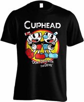 Cuphead Don't Deal T-Shirt Zwart