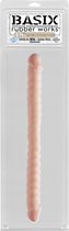 18" Ribbed Double Dong - Flesh - Double Dildos