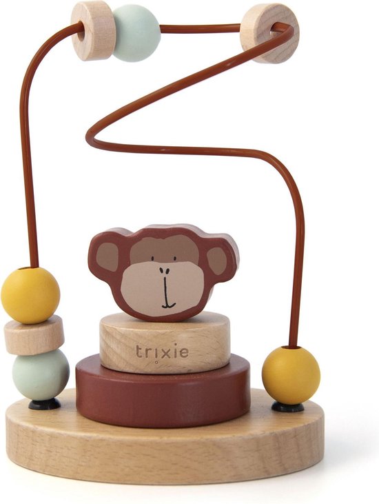 Cadre en perles de bois Trixie | Monsieur. singe | labyrinthe de perles |  singe | jouets | bol.com