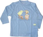 Disney Winnie The Pooh shirt met lange mouw - blauw - maat 62/68