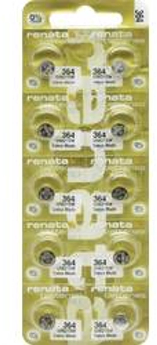 Renata Knoopcel 364 1.55 V 10 stuk(s) 20 mAh Zilveroxide 364.MP-E