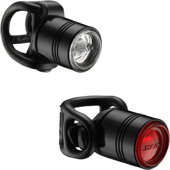 Lezyne Femto Drive Front Koplamp – Fietslamp – Fiets koplamp – Fiets verlichting – Veiligheidslampje – 4 knipperstanden – 15/7 lumen – Zwart – 2 stuks - Lezyne