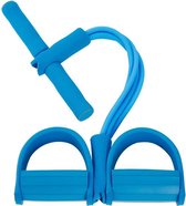 Fitness Tube - Blauw - Elastisch - Weerstandselastiek - Ab Trainer - Sit Up - Yoga Band