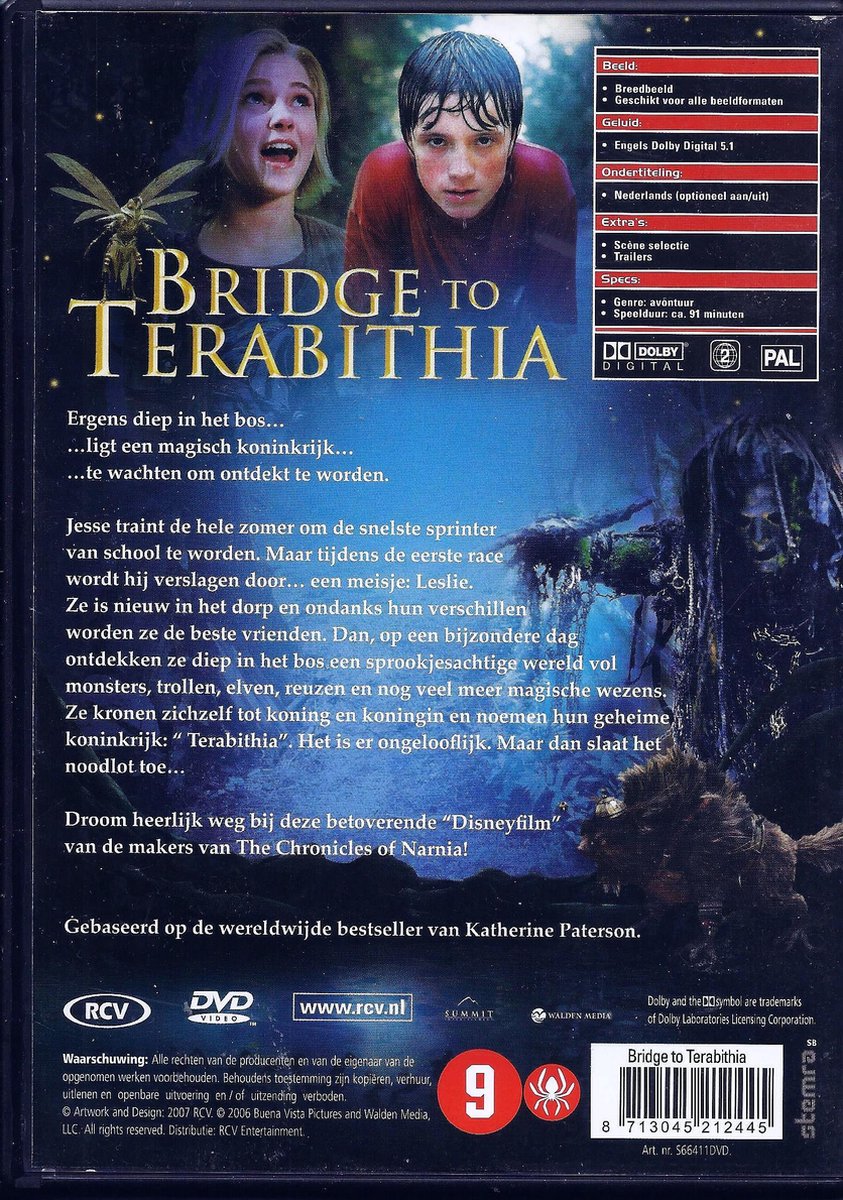 Bridge To Terabithia (Dvd), Robert Patrick Dvds bol foto