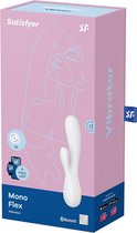 Mono Flex Vibrator - White - Rabbit Vibrators - Luxury Vibrators