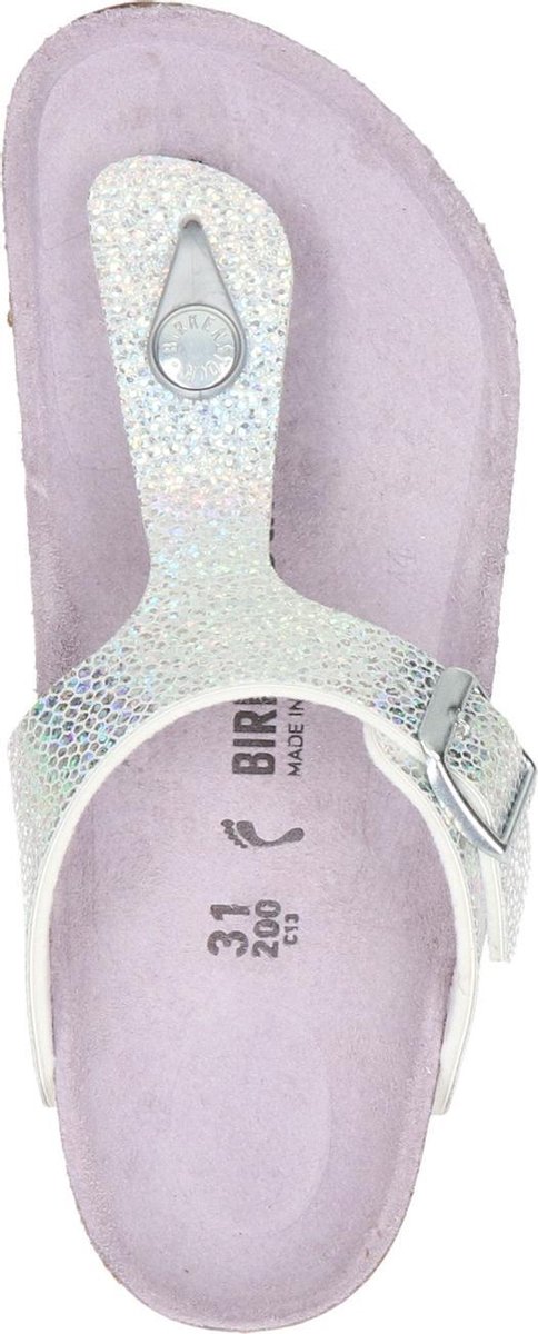 Birkenstock Gizeh meisjes slipper Zilver