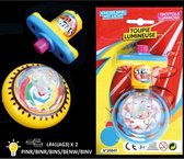 Tol met licht - Spinner - 7,5 cm - Diverse kleuren - Speelgoed voor kinderen