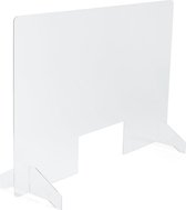 PlexiDirect Baliescherm | 1200x650x3mm | Tafelvoet Plexi transparant standaard
