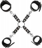 Luxe Leren Bondage Set - Zwart - BDSM - Bondage - BDSM - Bondage