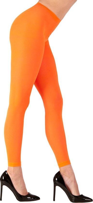 Oranje legging - Koningsdag accessoires – Koningsdag artikelen - EK accessoires - Oranje versiering - EK 2021 - EK voetbal – Oranje - Maat M