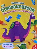 Speel & leer met dinosaurussen. uitklapbaar sticker & activiteiten boek 5-7 jaar