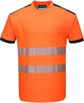 Portwest T181 - Hi-Vis Vision T-shirt - Orange/zwart - R Maat M