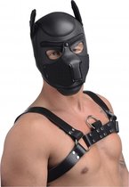 Spike Neoprene Puppy Hood - Black - Masks