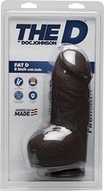 Fat D - 8 Inch with Balls - FIRMSKYN - Chocolate - Realistic Dildos
