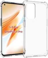OnePlus 9 Pro hoesje - MobyDefend Transparante Shockproof TPU Gelcase - Verstevigde Hoeken - Volledig Doorzichtig - GSM Hoesje - Telefoonhoesje Geschikt Voor: OnePlus 9 Pro