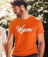 Oranje EK WK & Koningsdag T-Shirt Wijnen (HEREN - MAAT M) | Oranje kleding & shirts | WK Feestkleding