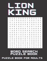 Lion King - Word search puzzle book, Puzzle Book for Adults: With Over 400 Puzzles