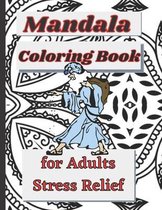 Mandala coloring book for adults stress relief: 76 Pages of full 8.5 x 11 inch Mandala coloring book for adults stress relief with Mat finish cover.