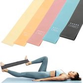 4 work-out bands set l sportbanden l weerstandsbanden l resistance bands