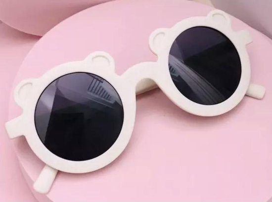 SIIDDS - zonnebril kids Little bear 1-6 jaar - white - wit - sunglasses - zomer - kindermode - accessoires - baby - dreumes - peuter - kleuter - kids - white - wit - beer - Little bear