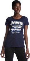 Jaws Dames Tshirt -M- Shark Hunting Blauw