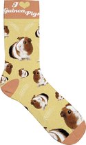 Plenty Gifts Sokken Cavia Polyester Geel Maat 37-42