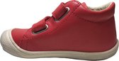 Naturino velcro effen lederen sneakers Cocoon rood  mt 24