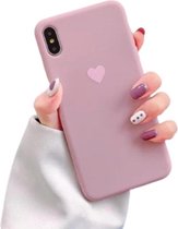 SKAJ Telefoonhoesje - Back Cover - Geschikt Voor Apple IPhone Xs - Paars