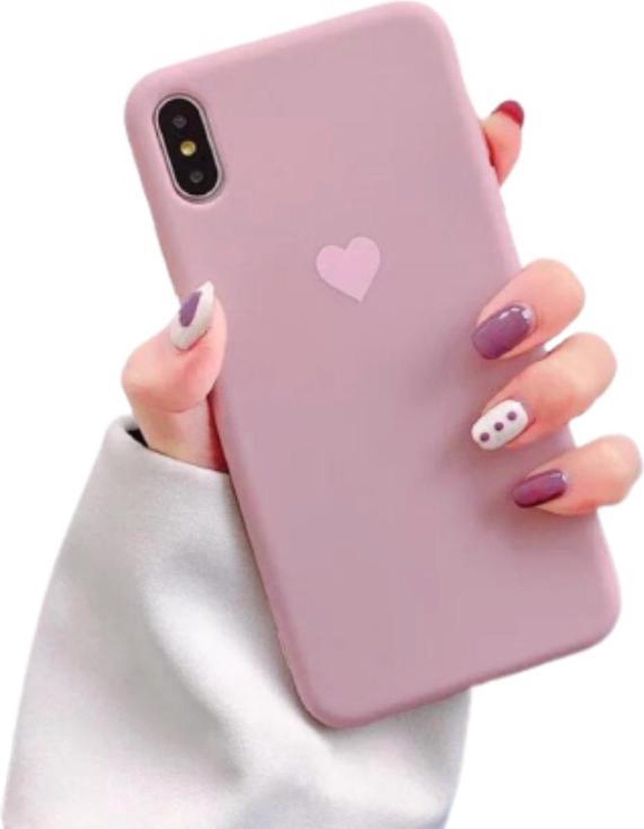 iPhone X/xs Hoesje Siliconen Paars
