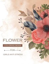 flower coloring book for girls anti stress