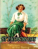 st. patricks day grayscale coloring book