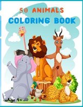 50 Animals Coloring Book